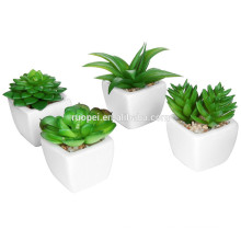 Mini fábrica em vaso venda várias plantas suculentas de plástico artificial para decoração